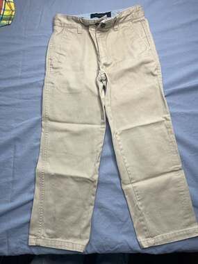 Tommy Hilfiger Boys Khaki Academy Chino Pants Size 6